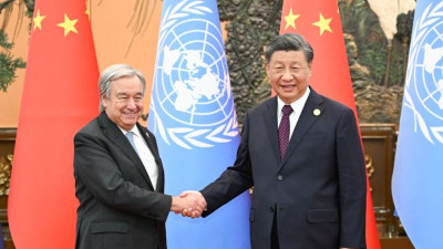 半岛电视台-习主席在上合组织峰会前告诉古特雷斯中国支持联合国的全球作用