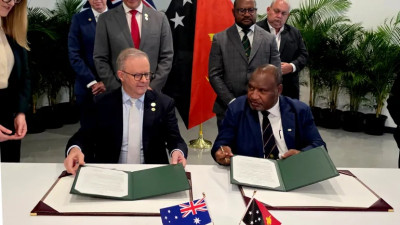 半岛电视台-受中国在太平洋地区崛起影响澳大利亚和巴布亚新几内亚推迟签署国防协议
