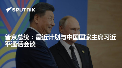 俄罗斯卫星通讯社-普京总统最近计划与中国国家主席习近平通电会谈