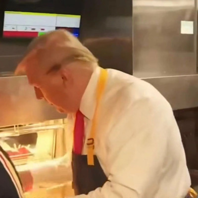 特朗普“辞职”：不在麦当劳干了