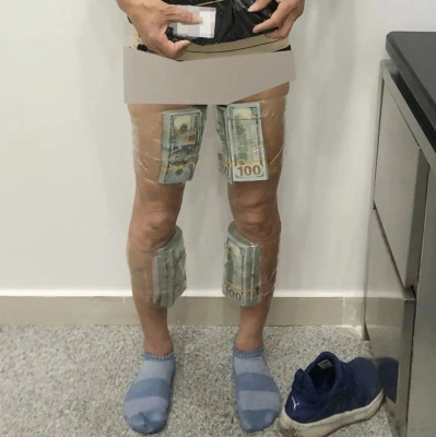 身上绑藏20万美元现钞过海关，男子被查获