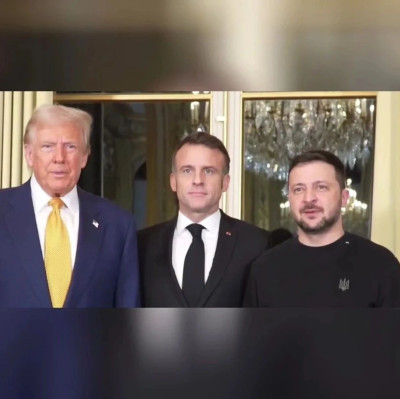 特朗普、马克龙和泽连斯基见面了