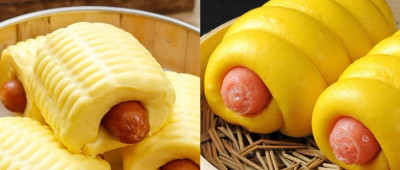 看似一根面团绕香肠的肠仔包，莫非量产也得纯手工绕上去？ | 有趣的制造