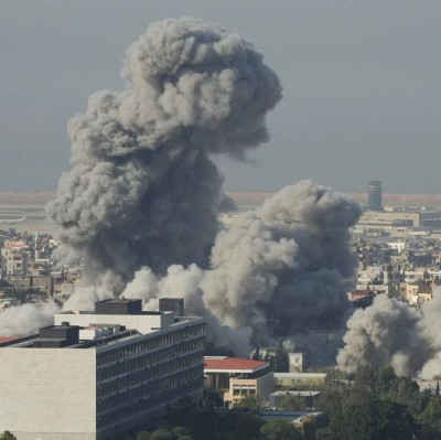 以猛烈空袭，震动黎巴嫩首都