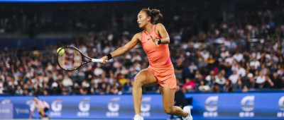 郑钦文，武网首秀开门红！