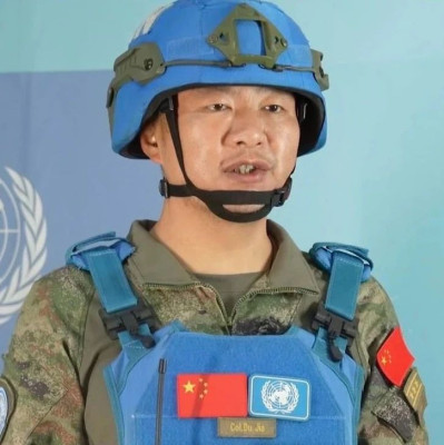 视频：中国维和官兵报平安