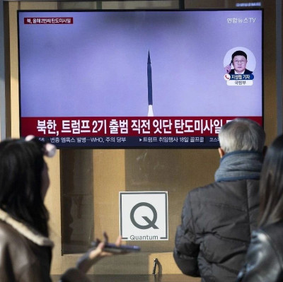 韩军方：朝鲜发射一枚型号不明导弹