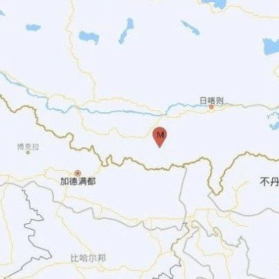 西藏定日县2分钟内连发2次地震