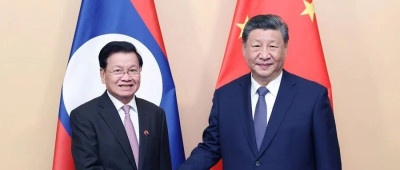 习近平会见老挝人民革命党中央总书记、国家主席通伦