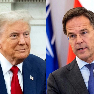 北约秘书长面见特朗普