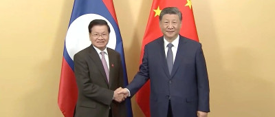 独家视频 | 习近平会见老挝人民革命党中央总书记、国家主席通伦